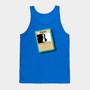 The Underdog Dreamer Chess Pawn Trading Card Tank Top